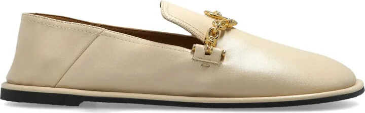 Chain-Embellished Loafers