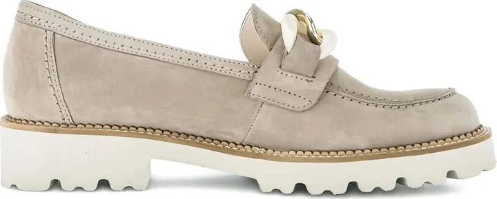 Chain-Embellished Loafers