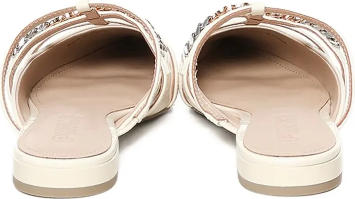 Chain-Embellished Pointed-Toe Mules - Image 3
