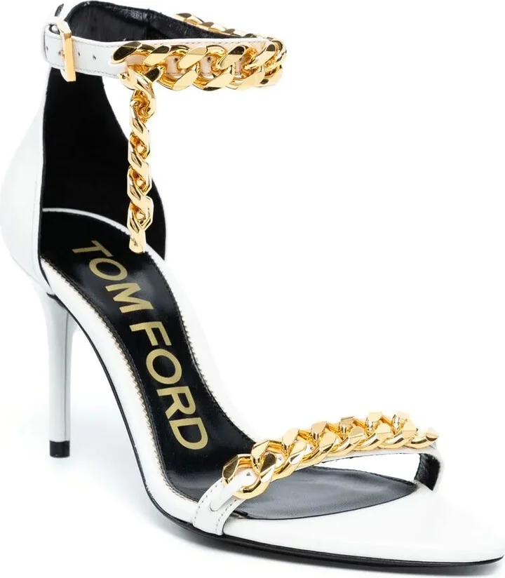 Chain-Embellished Sandals - Image 2