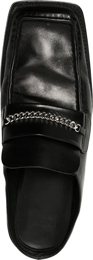Chain-Embellished Slip-On Loafers - Image 4