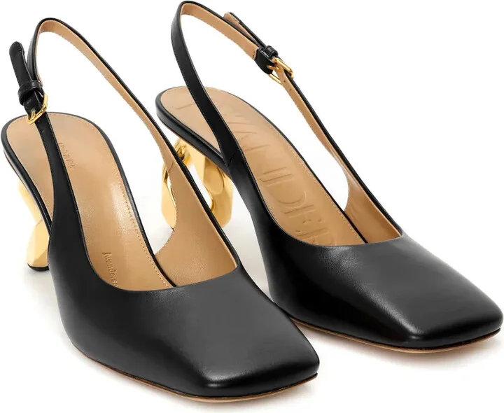 Chain-Heel Slingback Sandals - Image 2