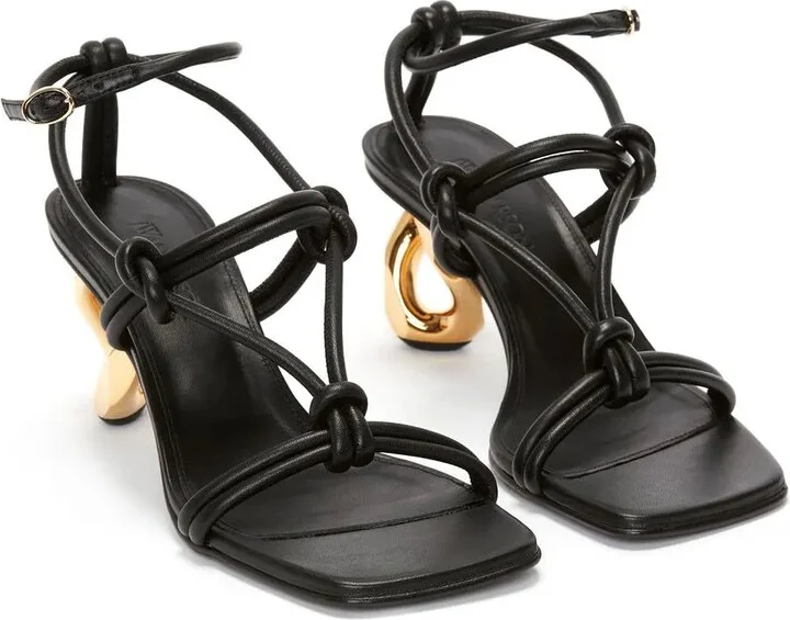 Chain-Heel Strappy Sandals - Image 2