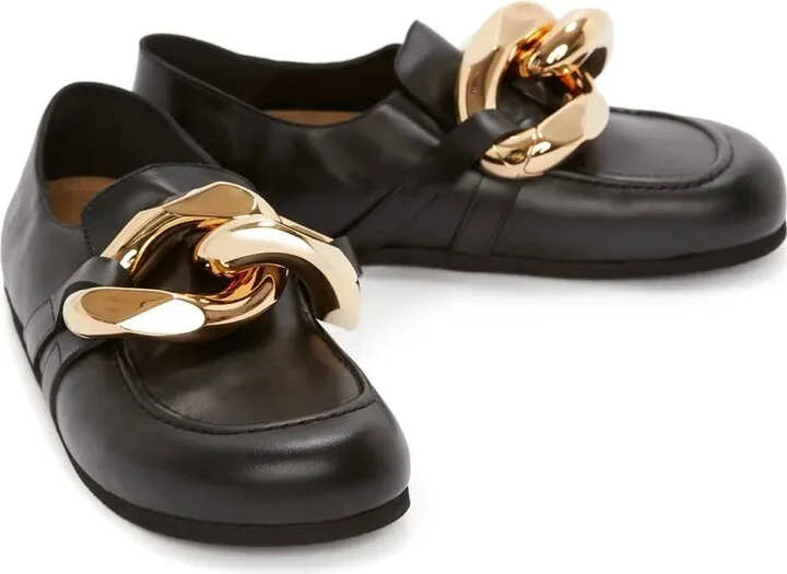 Chain leather loafers - Image 2