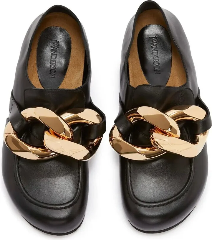 Chain leather loafers - Image 3