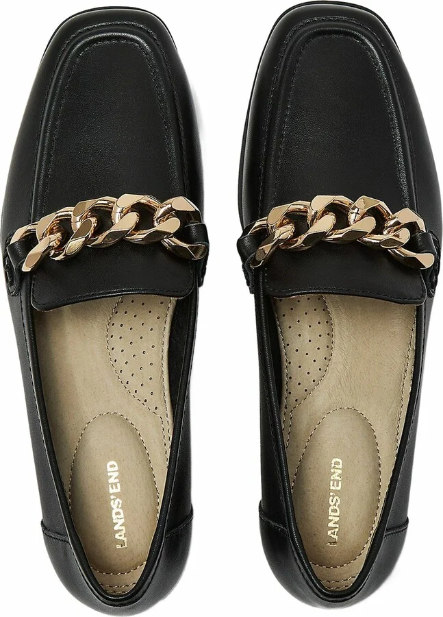 Chain Leather Loafers