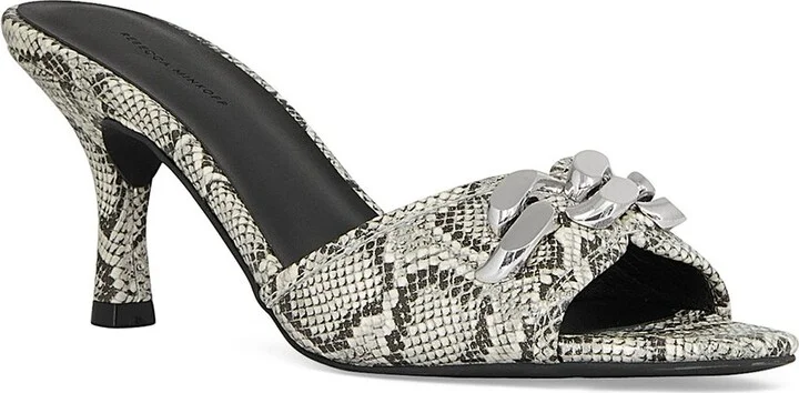 Chain Leather Mule