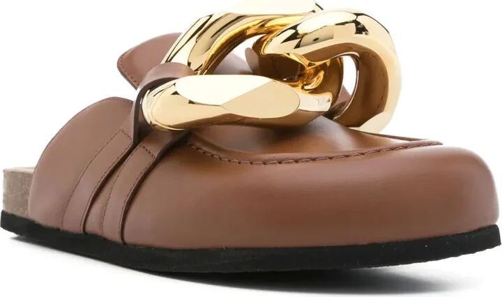Chain Leather Mules - Image 2