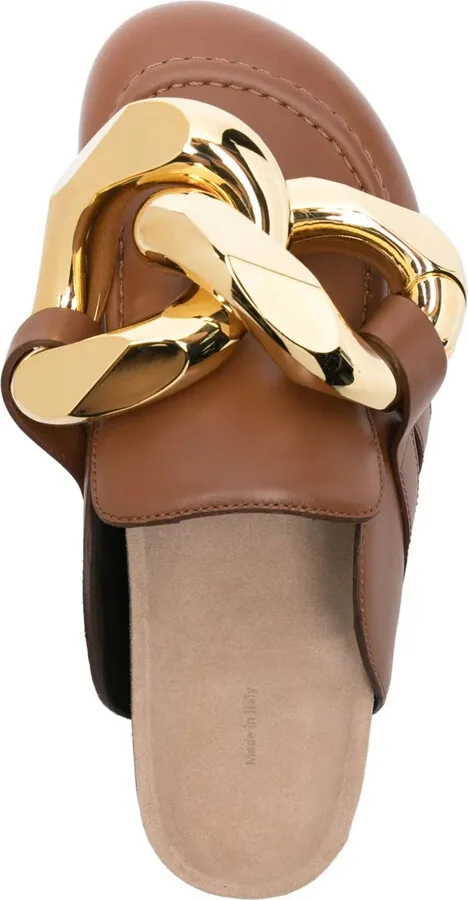 Chain Leather Mules - Image 4