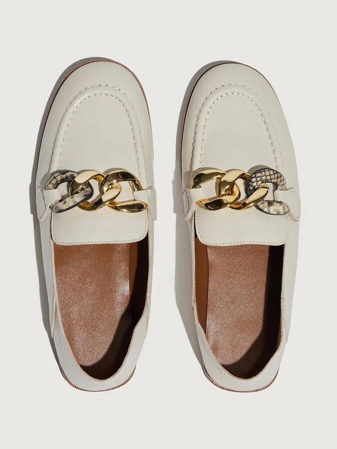 Chain Line Loafer - Natural - Image 2