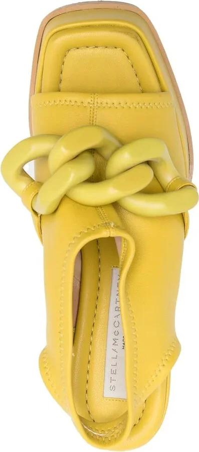 Chain-Link 125mm Block Heel Sandals - Image 4