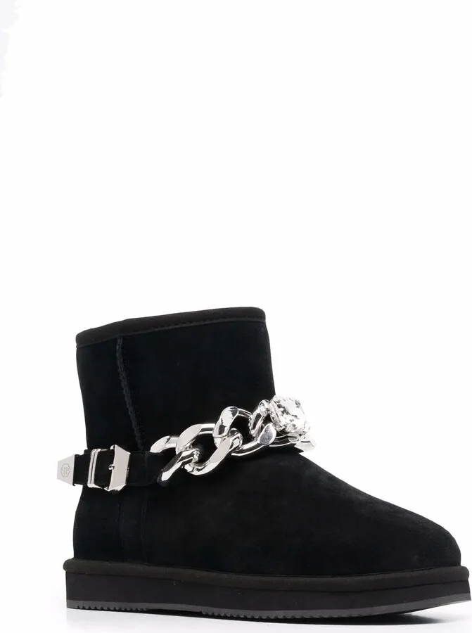 Chain-Link Ankle Boots - Image 2