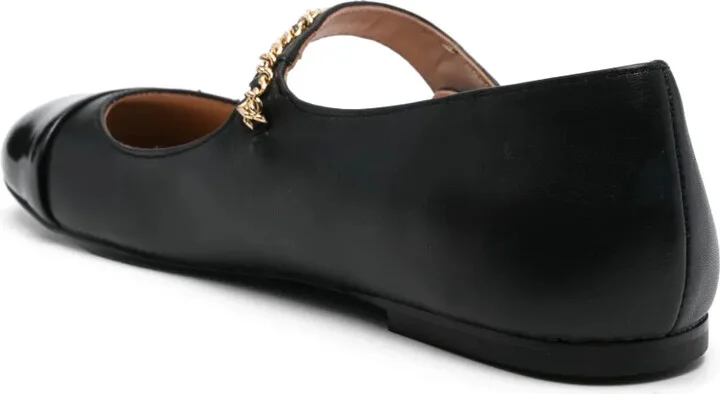 Chain Link-Detail Ballet Flats - Image 3