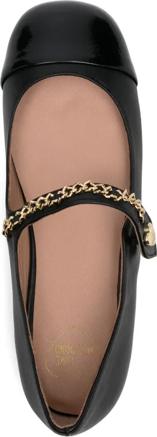 Chain Link-Detail Ballet Flats - Image 4