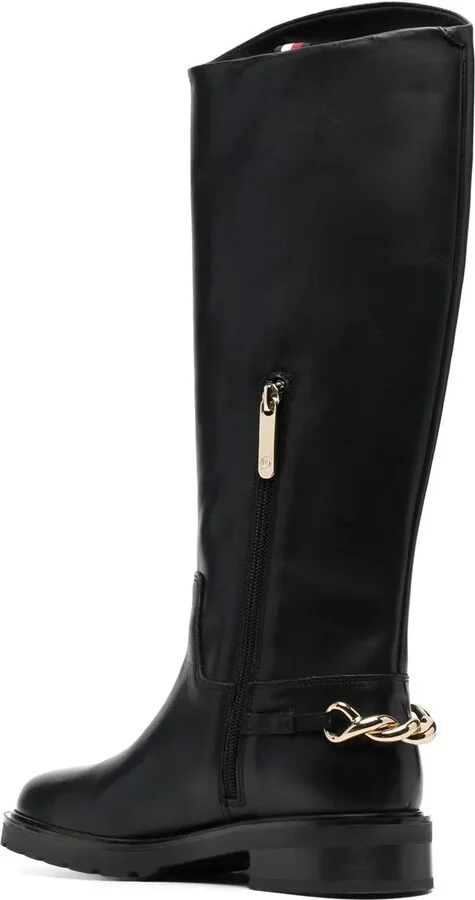 Chain-Link Detail Boots - Image 3
