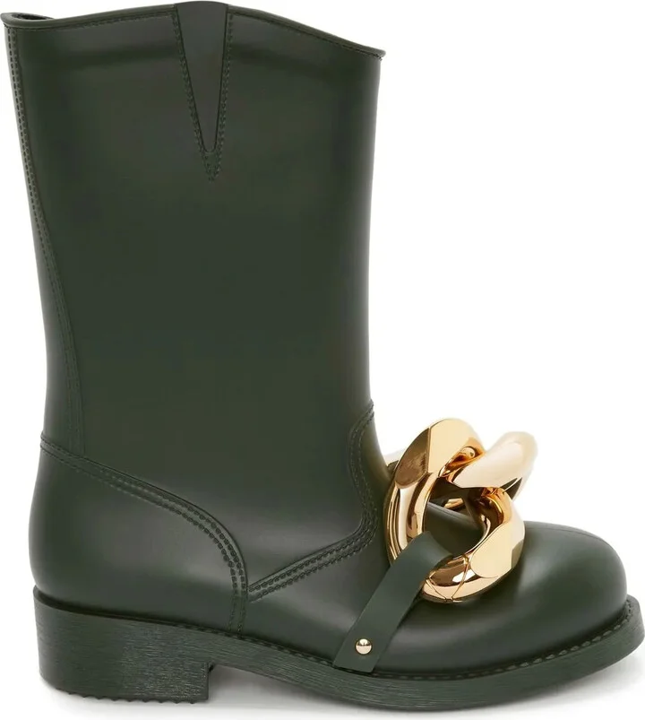 Chain-Link Detail Boots