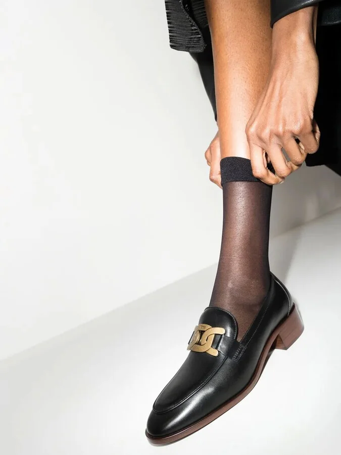 Chain-Link Detail Loafers - Image 3