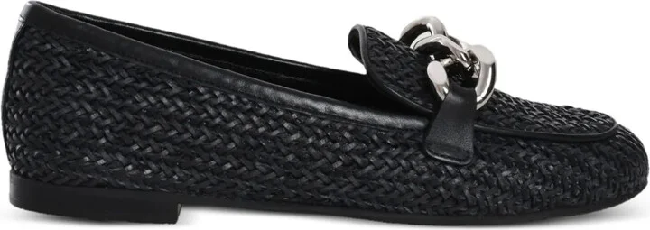 Chain-Link Detail Loafers