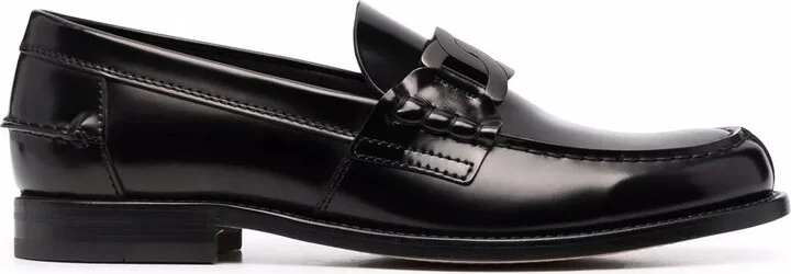 Chain-Link Detail Loafers