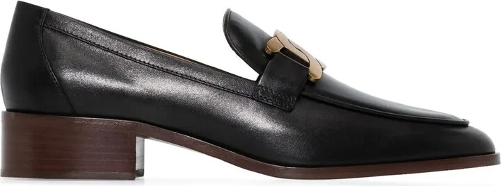 Chain-Link Detail Loafers