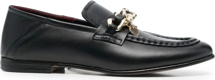 Chain-Link Detail Loafers
