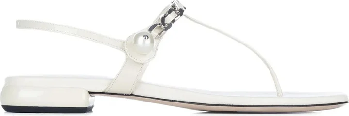 Chain Link-Detail Sandals