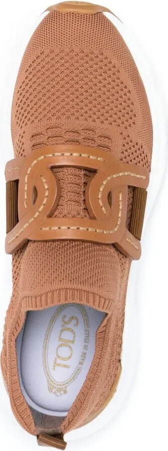 Chain-Link Detail Slip-On Sneakers - Image 4