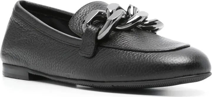 Chain Link-Detailed Loafers - Image 2