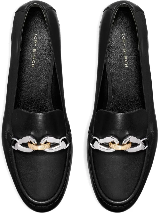Chain-Link Embellishment Loafers - Image 3