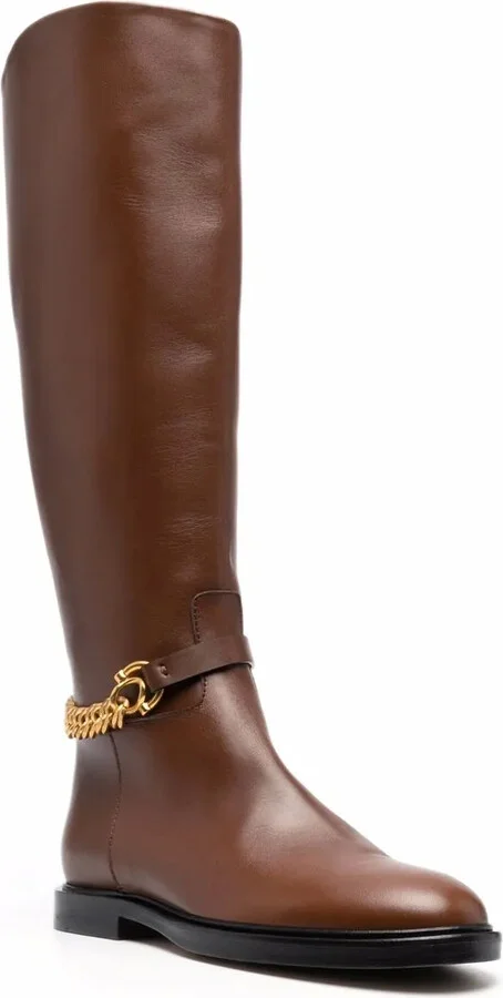 Chain-Link Knee Length Boots - Image 2