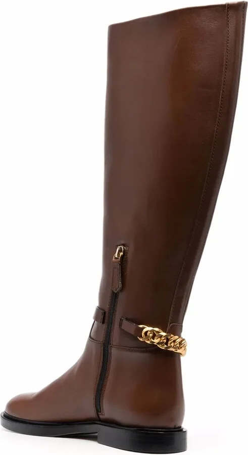Chain-Link Knee Length Boots - Image 3