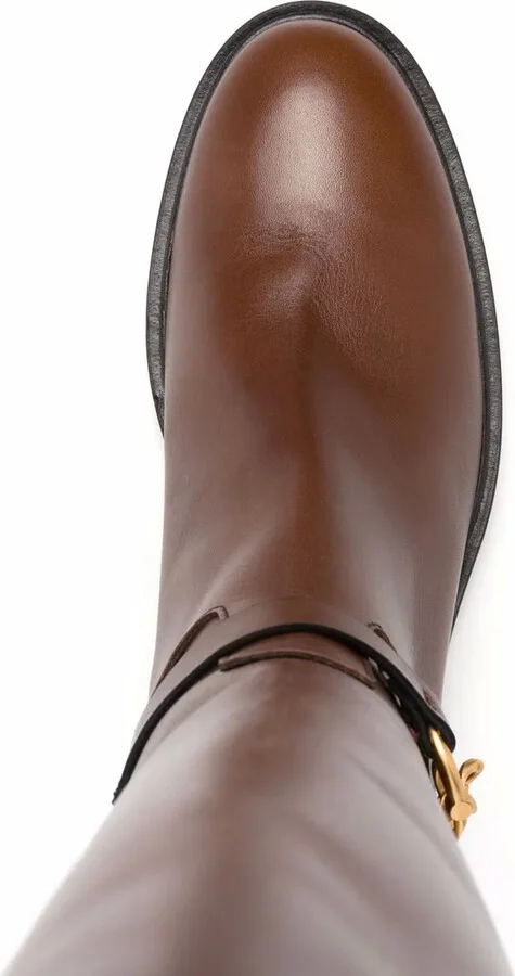 Chain-Link Knee Length Boots - Image 4