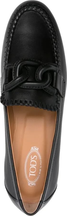 Chain-Link Leather Loafers - Image 4