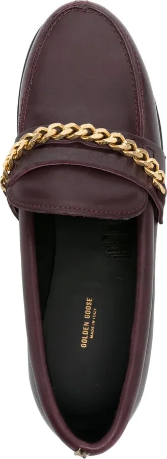 Chain-Link Leather Loafers - Image 4