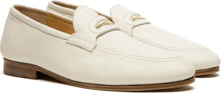 Chain-Link Leather Loafers - Image 2