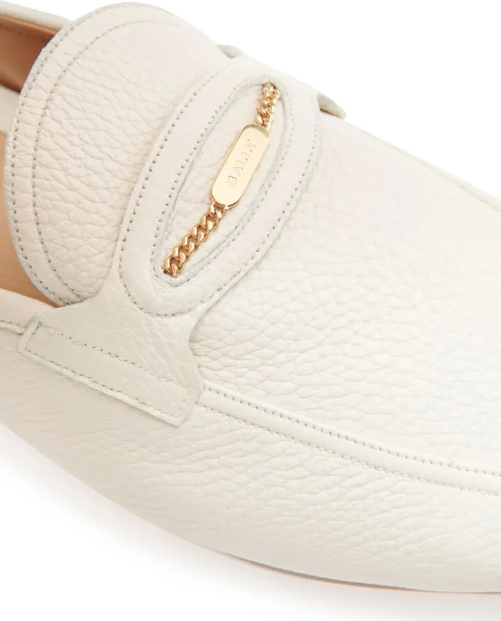 Chain-Link Leather Loafers - Image 4