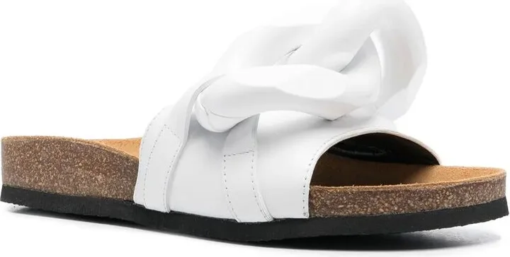Chain-Link Leather Slides - Image 2