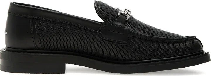 Chain-Link Perforated Loafers