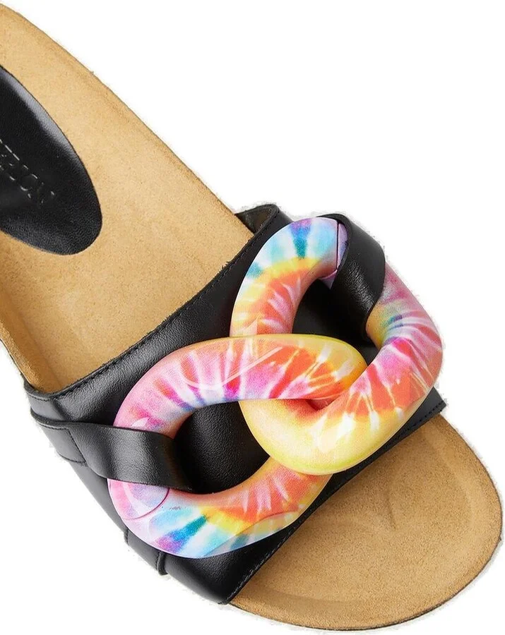 Chain-link Slip-on Sandals - Image 5