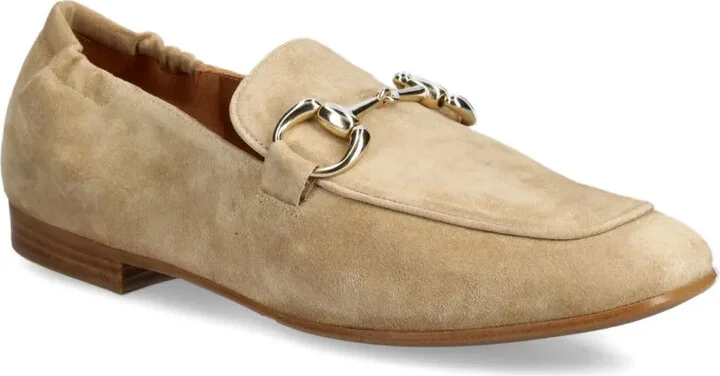 Chain-Link Suede Loafers - Image 2