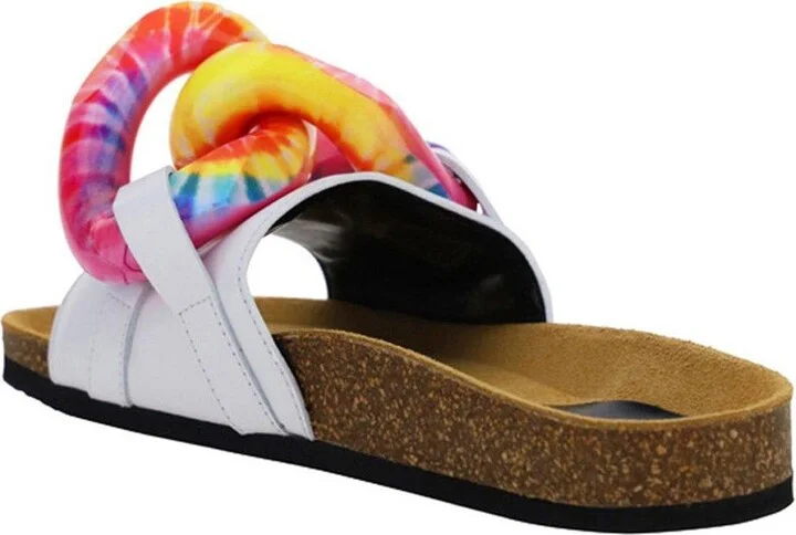Chain-linked Slip-on Sandals - Image 3