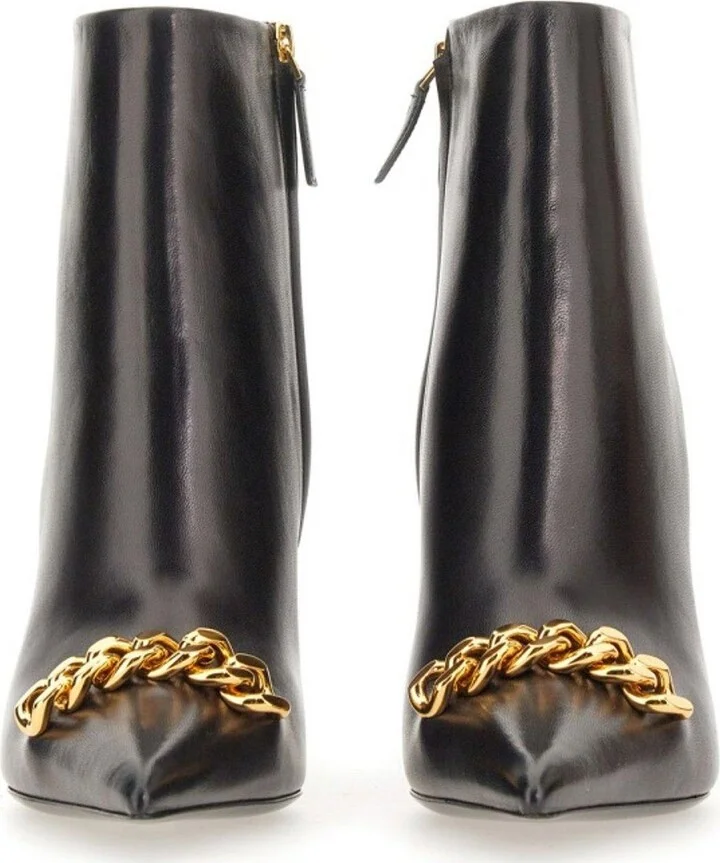 Chain-linked Stiletto-heel Boots - Image 2
