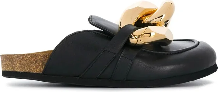 Chain loafer mules