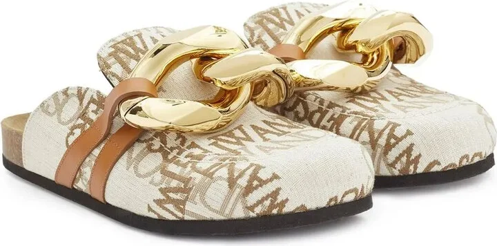 Chain logo grid mules - Image 2