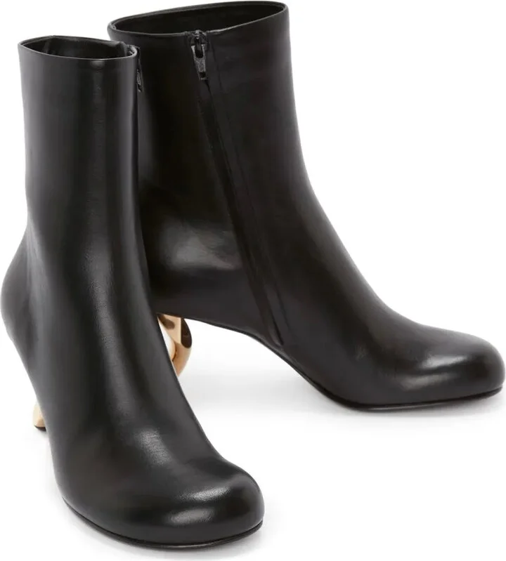 Chain mid-heel boots - Image 2