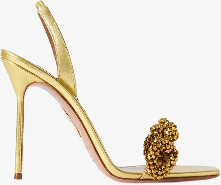 Chain of Love 105 Metallic Sandals