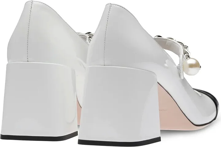 Chain Pearl Strap Pumps - Image 3