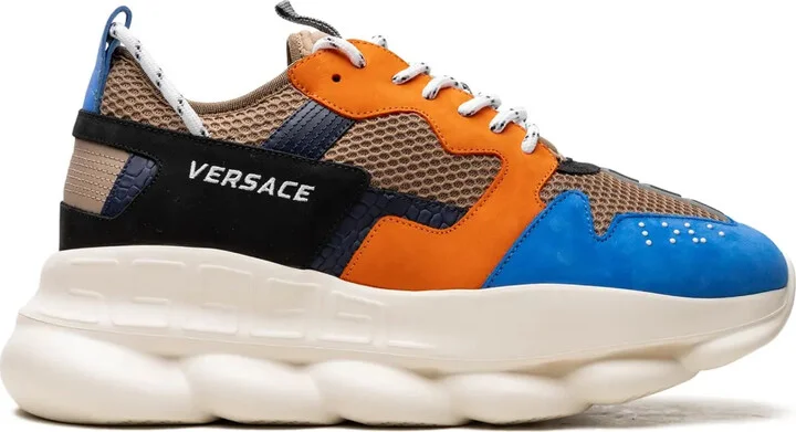 Chain Reaction "Beige/Black/Blue/Orange" sneakers