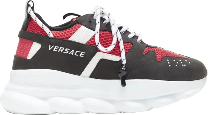 Chain Reaction suede low top chunky sneaker
