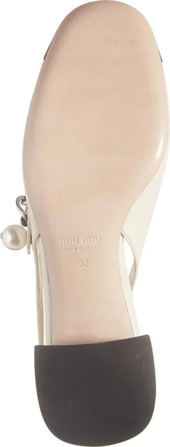Chain Strap Slingback Cap Toe Pump - Image 6